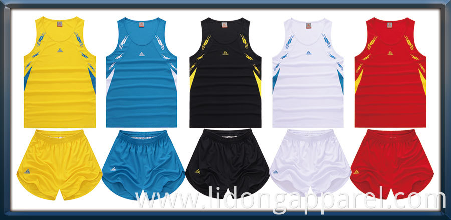 wholesale custom track and field basketball jersey tracksuit running shirt
